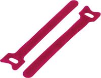 TRU COMPONENTS Velcro cable tie For bundling Hook and loop part (l x w) 150 mm x 12 mm Red 20 piece(s)