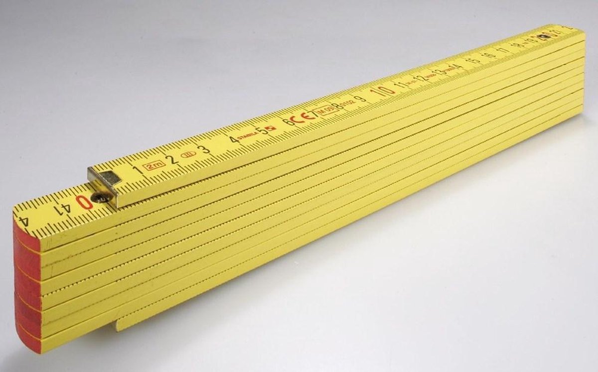STABILA Plooimeter 707 geel 2m