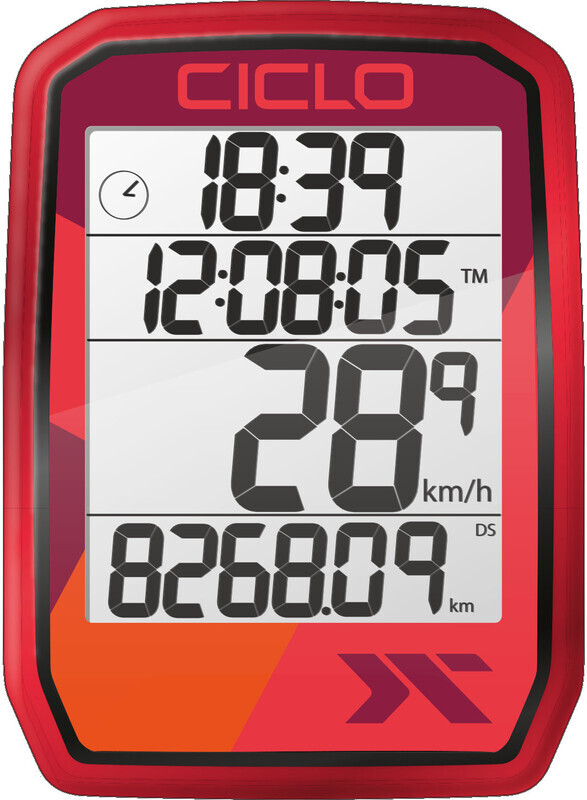 Ciclosport Protos 105 Fietscomputer, red