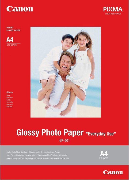 Canon Fotopapier A4 Glans - 26 pagina's - CANON_300498