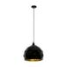 EGLO Roccaforte Suspension - Noir - E27 - Ø30 cm - 110 cm