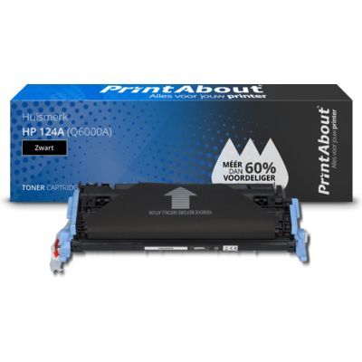 PrintAbout Huismerk HP 124A (Q6000A) Toner Zwart - Compatibel