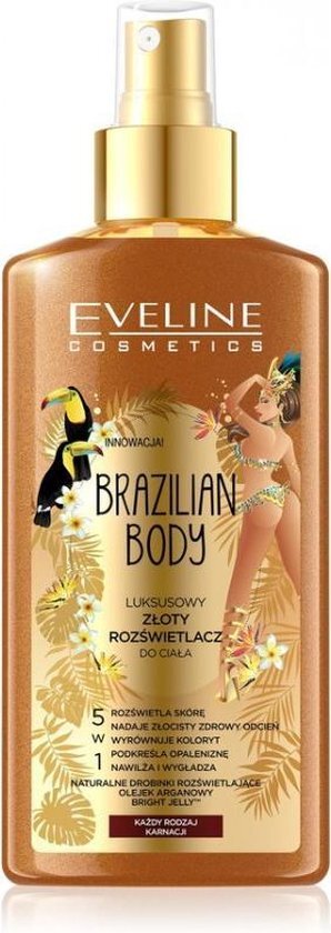 Eveline Cosmetics EVELINE_Brazilian Body luksusowy z³oty rozœwietlacz do cia³a do ka¿dej karnacji 150ml