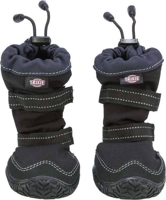 Trixie Walker Active Long Hondenschoenen - L - Zwart - 2 stuks