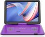 Bontempi Lecteur DVD portable - BFN-161 - Écran HD-LCD de 39,6 cm - Lila