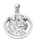 MOOYE ® - Collectie Zilveren Schnautzer kettinghanger