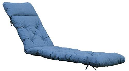 Chicreat Deckchair pad for lounger, 195x49 cm Blauw/grijs