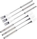 HI Fourchettes à fondue - 12 pièces - 26 cm - INOX