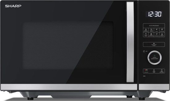 Sharp YC-QS254AE-B Solo magnetron Zwart, Roestvrijstaal 25 l 900 W