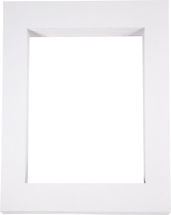 creotime Passepartout lijsten 40x50 cm wit A3 100 stuks