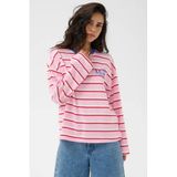 Kaffe Icecat Kaffe gestreepte top - roze