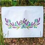 Vervaco Keukenhanddoek Kit Lavendel Borduurpakket