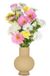 Hakbijl Glass Bloemenvaas Deborah - Beige - glas - D31 x H39 cm
