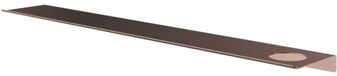 Hotbath &More Planchet 80 cm inclusief bevestigings rails met 1 uitsparing voor een zeepdispenser of beker Geborsteld koper PVD