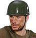 Widmann Soldaten verkleed helm - groen - volwassenen - kunststof - legerhelm - army - Carnaval