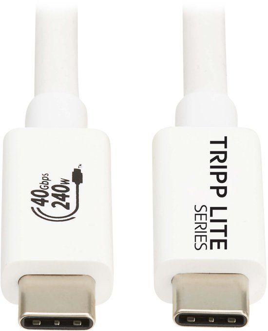 Tripp Lite U521-1P0M-WH USB-kabel USB4 Gen 2x2 1 m USB C Wit