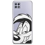 ERT GROUP Samsung A22 5G hoes origineel en gelicentieerd Looney Tunes motief Pepe The Pew 001 perfect aangepast aan de vorm van de mobiele telefoon, gedeeltelijk transparant