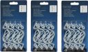 Lumineo 80x Kerstverlichting/feestverlichting bevestiging dakgoot ophang haakjes