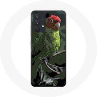 Maniacase Etui voor Samsung Galaxy A13 5G Pionus Papegaai Rood Groen