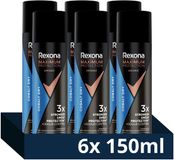 Rexona Men Maximum Protection Anti-Transpirant Spray - Cobalt Dry - 6 x 150 ml