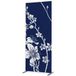 Paroi Textile Deco Double Face Abstrait Fleur de cerisier Japonais Bleu