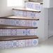Ambiance Sticker Traptegelstickers - ORIËNTAALS BLAUW - 2 stroken van 15x105 cm