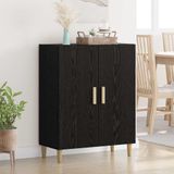 vidaXL Dressoir Zwart Bewerkt Hout