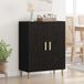 vidaXL Dressoir Zwart Bewerkt Hout