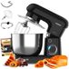 Merkloos Keukenmachine Keukenmixer - Keukenmachine met receptenboek - 1500 W - 5 liter - Zwart