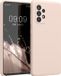 kwmobile telefoonhoesje geschikt voor Samsung Galaxy A52 / A52 5G / A52s 5G - Hoesje met siliconen coating - Smartphone case in kokosmelk