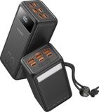 Veger Powerbank - Tank Boost - W5001C - 56.000 mAh - 130 Watt - Snellader - LED Display - Zaklamp - Camping - Laptop