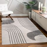 Paco Home Vloerkleed Woonkamer Laagpolig Patroon Bloemen Regenboog Patroon Geometrisch 160x230 cm