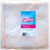 Sorbo katoenen vloer dweilen - wit - 5x stuks - 60 x 60 cm