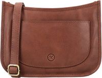 Hide & Stitches Jura Schoudertas Heren - Crossbodytas met telefoonvak - Tas van 100% Leder met ritssluiting - Bruin