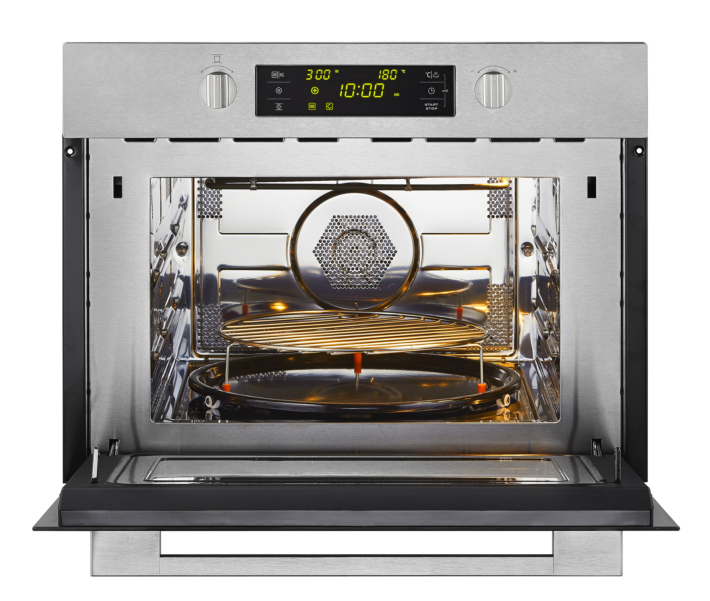 ETNA CM244RVS - Inbouw Combi-magnetron - 44L - Zwart/RVS
