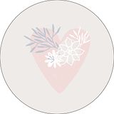 Bonateks, Ronde digitaal bedrukte muismat, antislip onderkant, voor kantoor en thuis, diameter: 22 cm