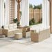 Prolenta Maison Exclusive - Tuinset met 9 delen, beige, van polyrotan