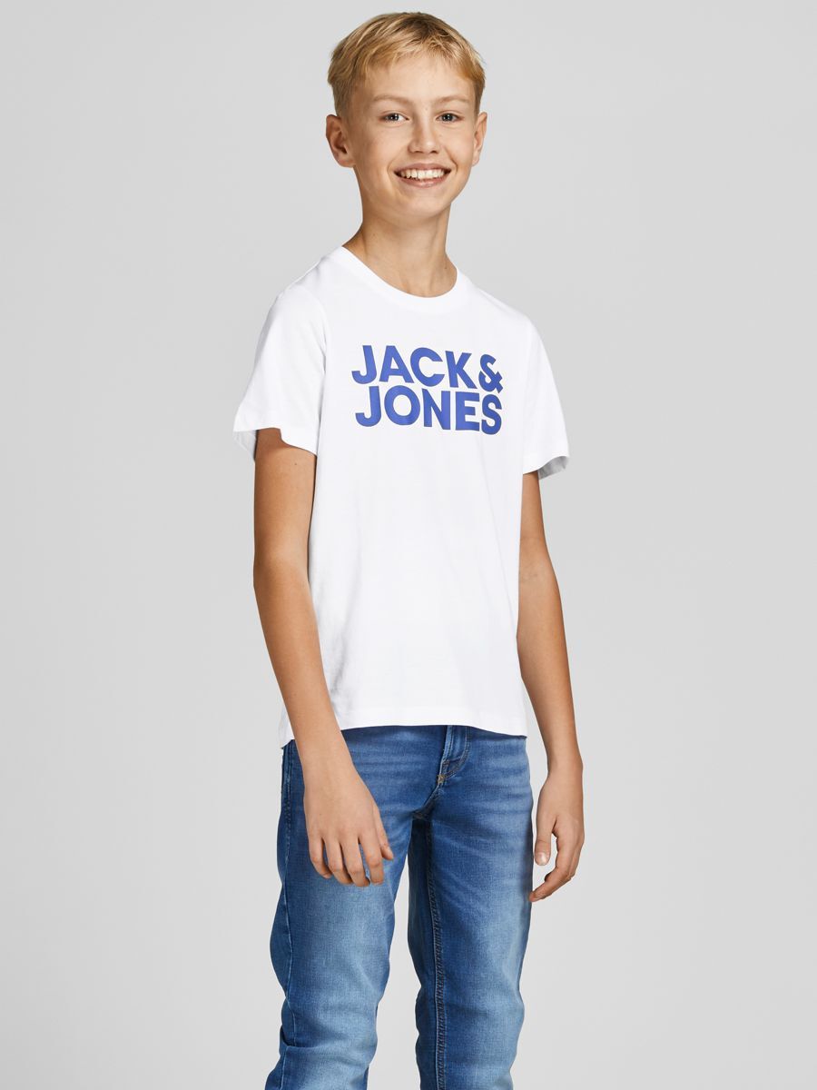 JACK & JONES JUNIOR JJECORP LOGO TEE SS CREW NE 2PK NOOS T-shirt - Maat 152 - Katoen - Jongens