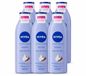 Nivea Lait pour le corps lisse 6 x - Beurre de karité - 72 heures d'hydratation - Pour peau sèche - 250 ml - Pack économique