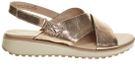 Caprice Taupe Metallic Sandales Femme Taille 42