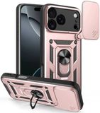 Techsuit Hoesje geschikt voor Apple iPhone 17 Pro Max - Camshield Back Cover - Roségoud
