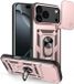 Techsuit Hoesje geschikt voor Apple iPhone 17 Pro Max - Camshield Back Cover - Roségoud
