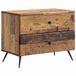 vidaXL Nachtkastje Oud hout 62 x 34,5 x 47,5 cm Bewerkt hout