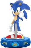 Kids Licensing Sonic The Hedgehog Lampe de chevet 3D - Lampe de bureau - Lampe de chambre - Bleu - 25 CM