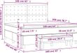 vidaXL Boxspringbed met matras, fluweel, zwart, 160x200 cm
