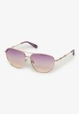 Superdry Gradient Lens Aviator Dames Zonnebril Roze Vrouw