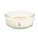 WoodWick Heartwick Flame Ellipse White Teak Bougie parfumée