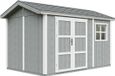 Timbela M914A-CAVERN STEEL - LP SmartSide Tuinhuis op houtbasis - 8,68 m² - 250x412xH252 cm - met vloer en verf