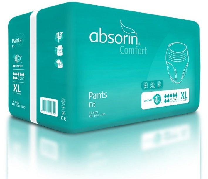 Absorin Comfort Pants Fit Xl Tot 170 cm