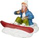 Luville Snowboarding Girl Rood, Wit, Groen, Blauw, Goud